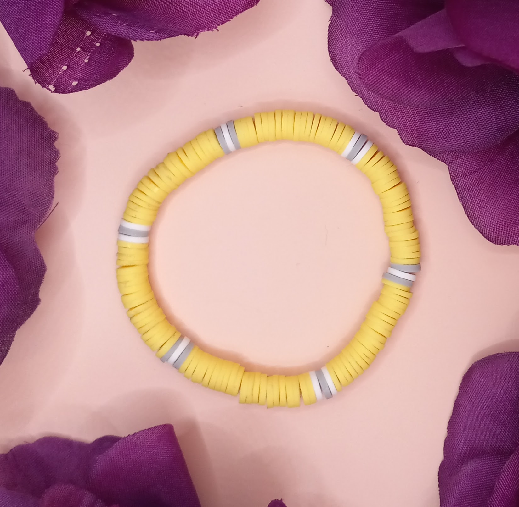 Clay Disk Elastic Bracelet