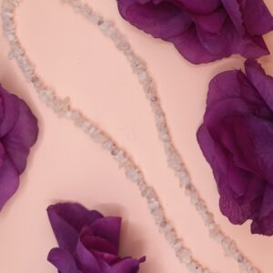 Moonstone Chip Single Strand Necklace