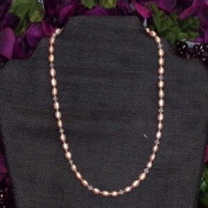 Natural Freshwater Pearl and Swarovski Crystal Necklace