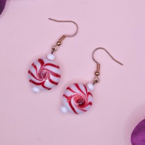 Peppermint Bead Earrings